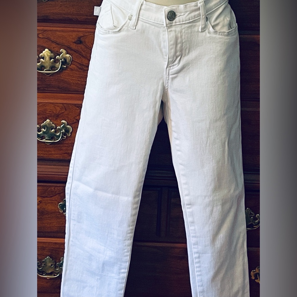 Rock & Republic Distressed Women's White Jeans